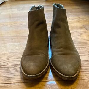 Free People Brown Leather Ankle Boots